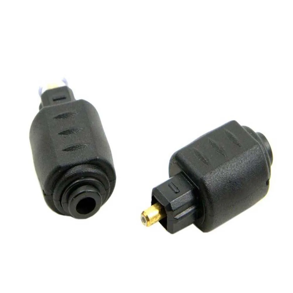 Plug 3.5mm Jack Female to Male Optical Toslink Plug Converter Digital Optical Cable Adapter Fiber Optic Adapter Audio Connector