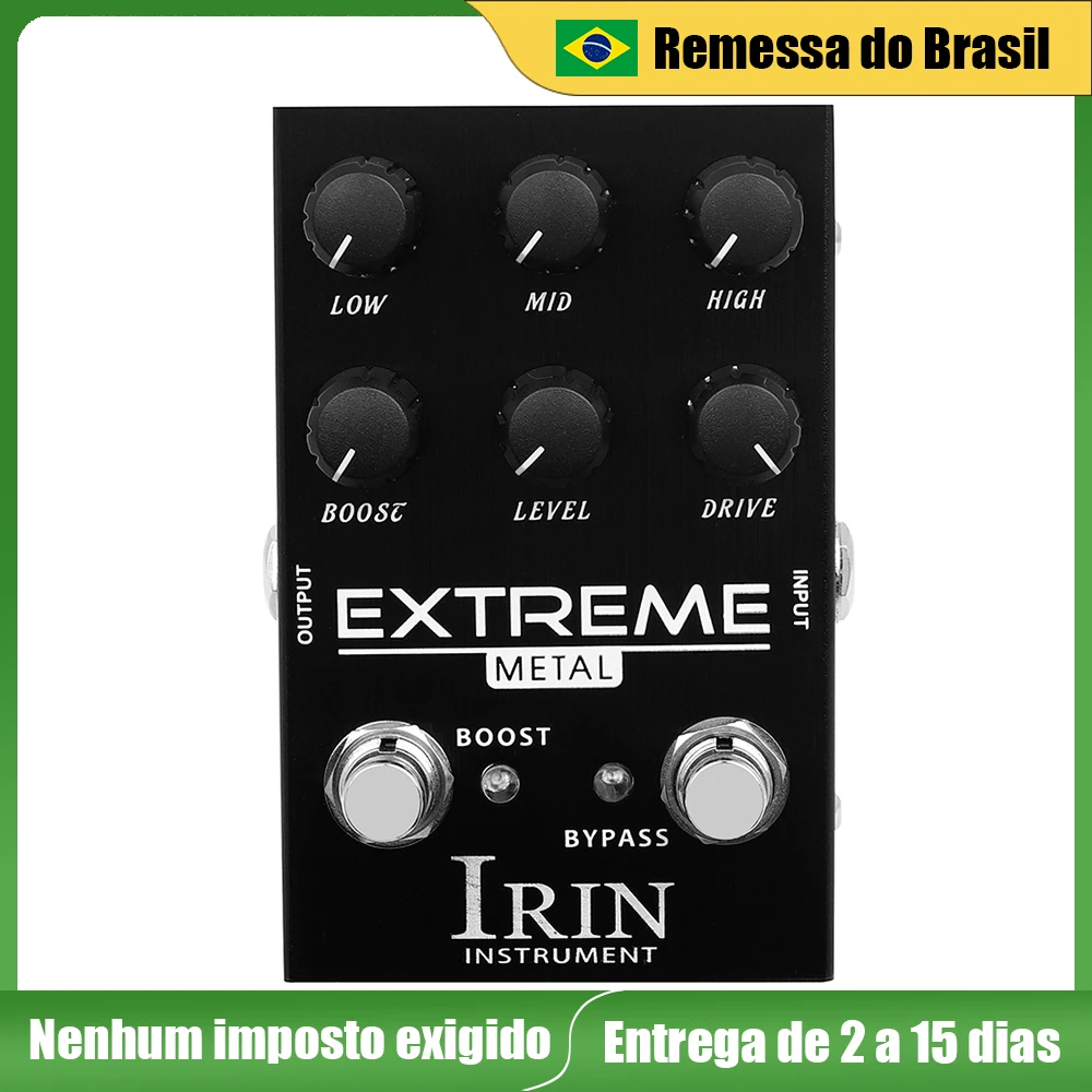 

IRIN AN-42 EXTREME Metal Pedal Effect Distortion Pedal High Gain Overdrive Pedal True Bypass Guitar Parts & Accessories