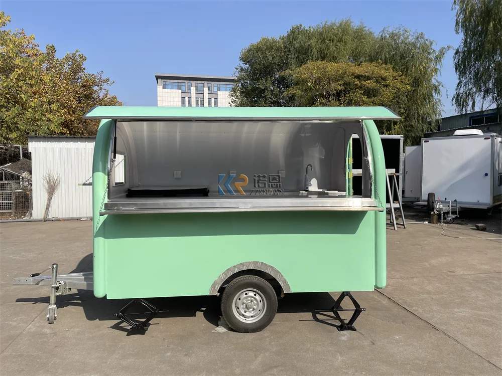 Camion de Concession Alimentaire, Cuisine Mobile, Café, Glaces, Collation, Kiosque, Remorque d'Aliments pour Hot Dog, Équipement de Cuisine Personnalisé