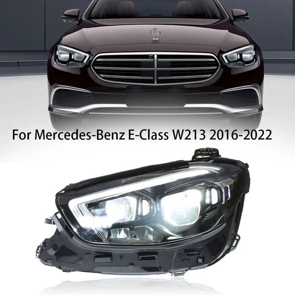 

Автомобильные фары для Mercedes-Benz E class W213 2016-2023, высокий стиль, светодиодные автомобильные фары в сборе, комплект аксессуаров для линз проектора
