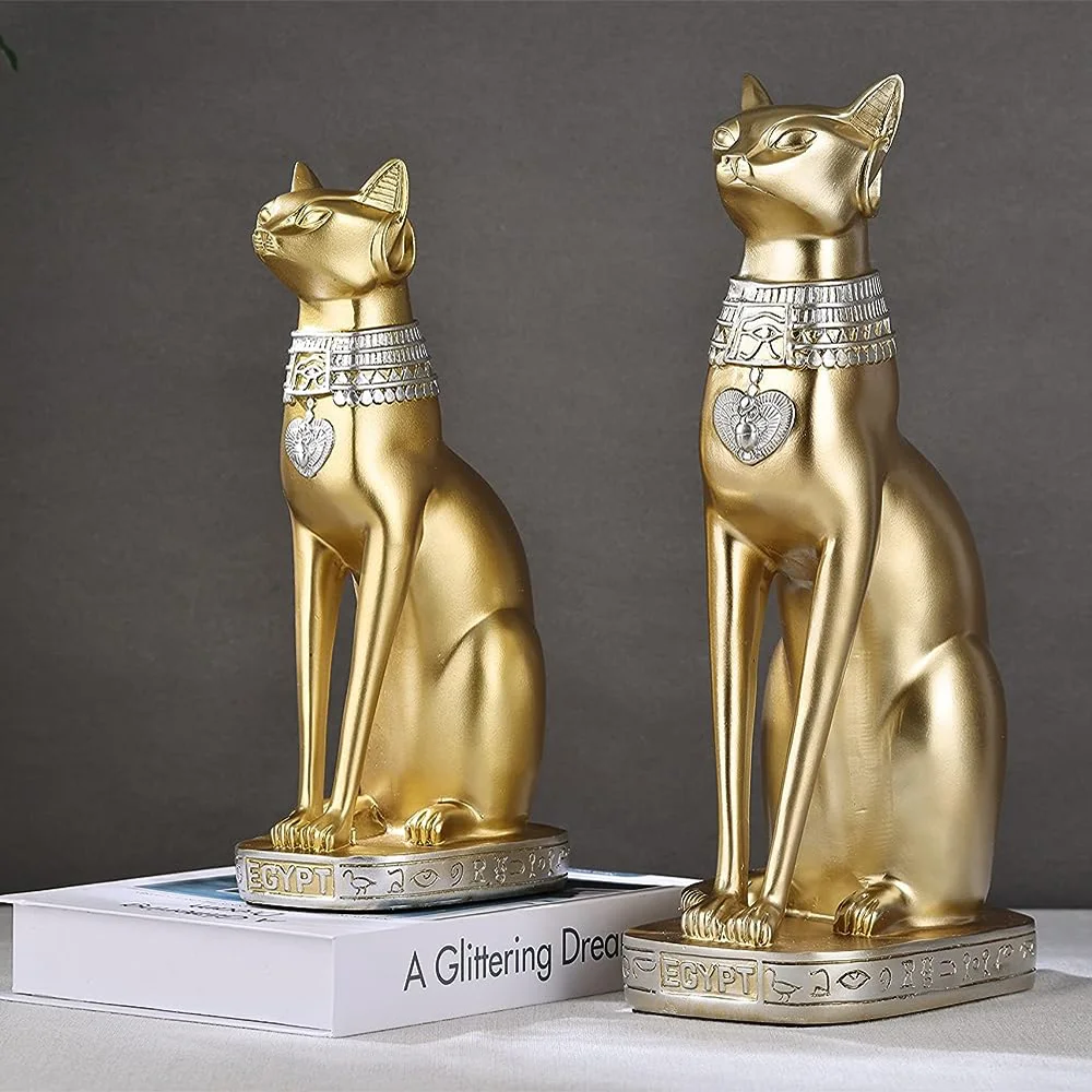 

Egyptian Cat Statues for Home Decor Goddess Statues Sculptures and Statues Interior Decoration Tabletop Decorations Vintage Anim