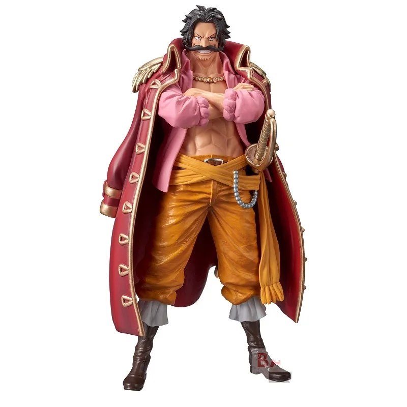 Bandai Original Banpresto Anime One Piece DXF The Grandline Men Wano Country Gol D Roger PVC Action Figure Collectible Model Toy