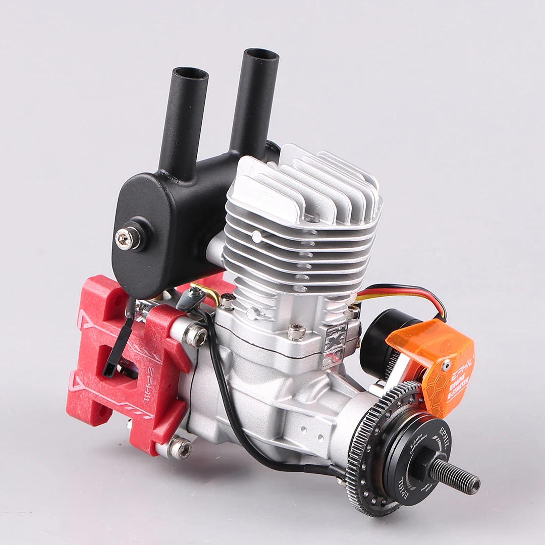 ใช้ได้กับ Ephil XG-20cc-R Pro เครื่องบินรุ่นเครื่องยนต์ Hot Fire หัวสตาร์ทไฟฟ้ากระบอกเดียวด้านหลังแถว