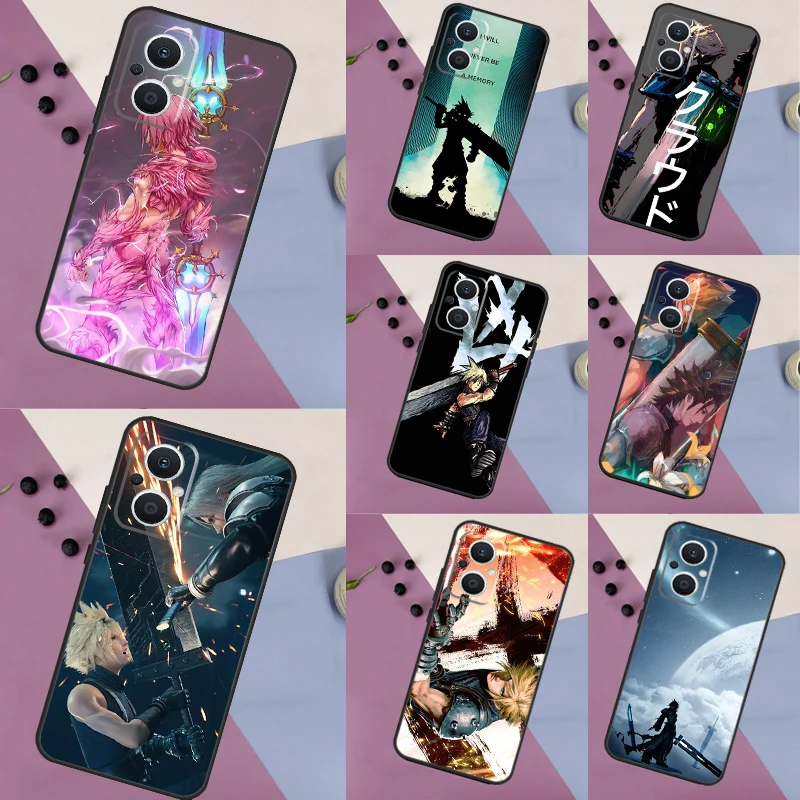 Funda final de fantasía para OPPO Reno 13F 12F 11F 8T 7 8 10 11 12 13 Pro OPPO Find X8 Pro X6 X3 X5 Lite