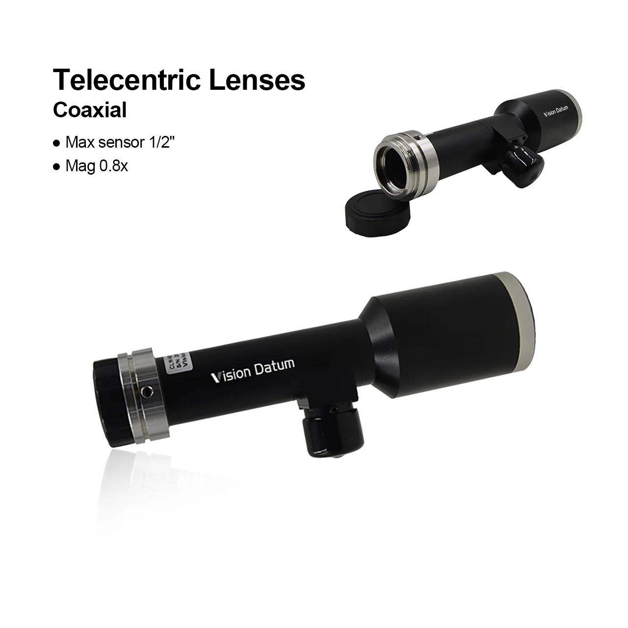 CLW3-ST-8.0X-65 Lente telecêntrica 0.8X Ampliação 1/2 "65mm Distância de trabalho Lente CCTV de baixa distorção para medição de tamanho