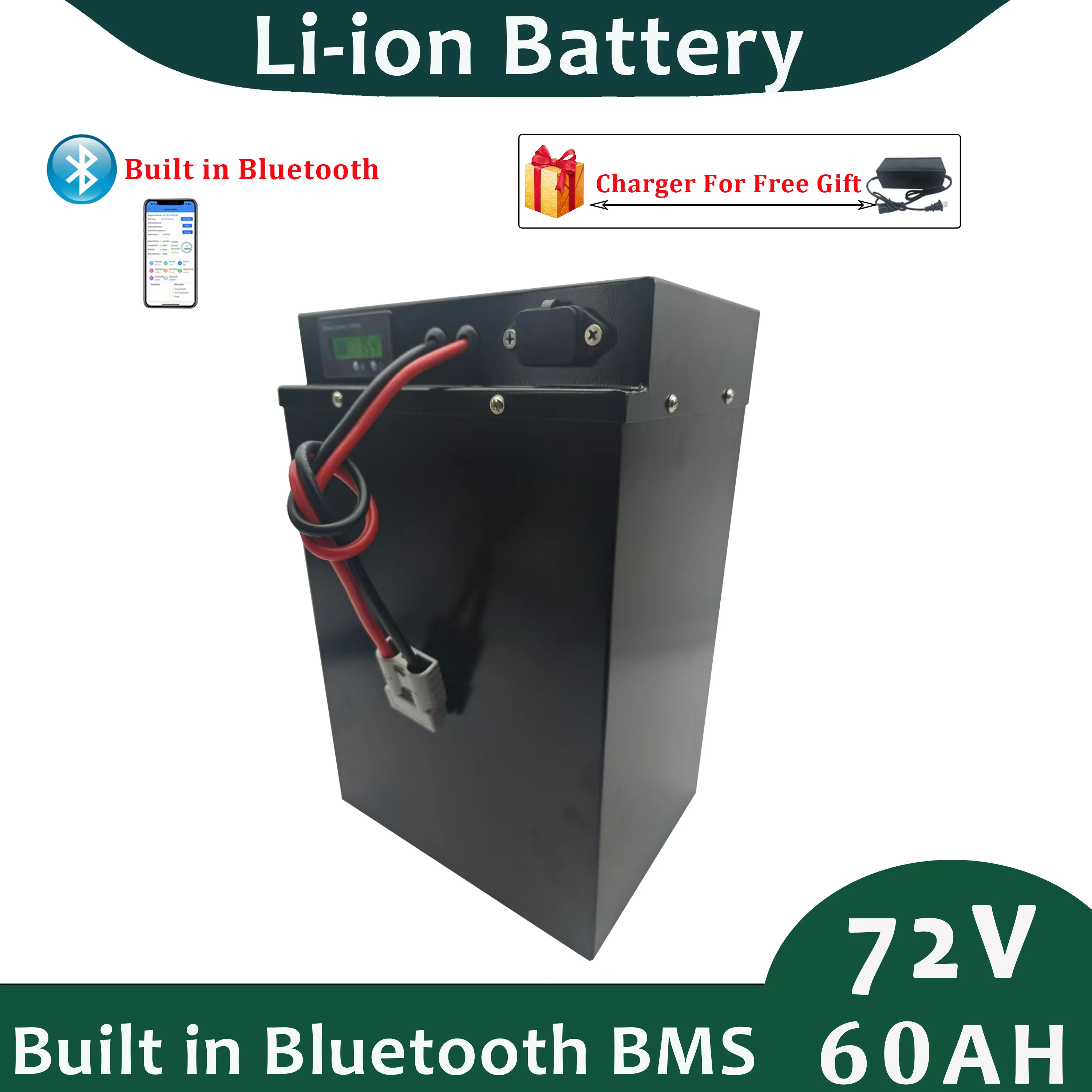 20S 72v 60Ah Lithium Ion Battery Built in BMS Perfect for Caravans