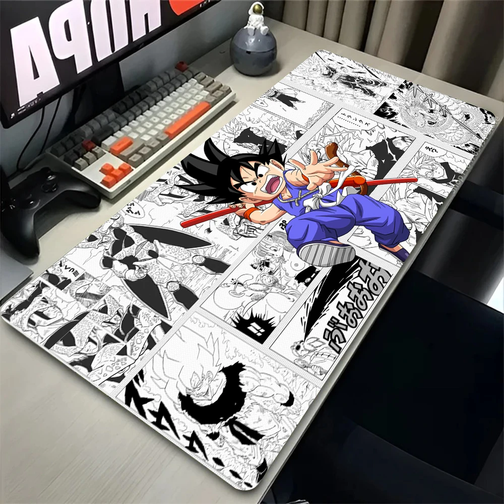 Neues Goku Mauspad: Dragon Ball Tastaturunterlage, Coole Mausmatte für Gamer, Weiche Büro-PC-Unterlage, Tischmatte, Desktop-Matte
