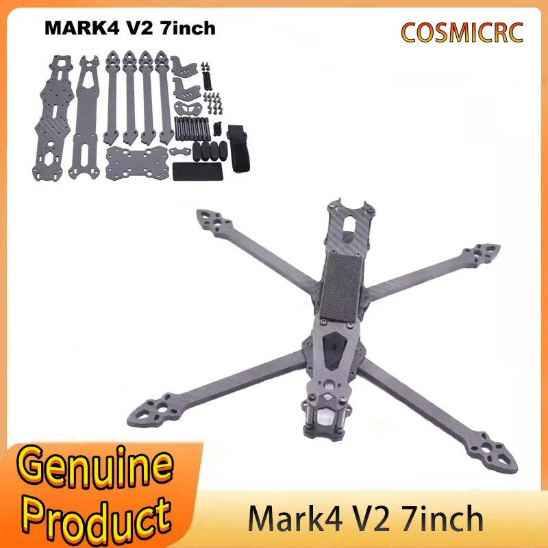 

Mark4 7 Inch 295mm Quadcopter Frame 5mm Arm Thickness 3K Carbon Fiber for FPV Freestyle RC Racing Drone Frame Kit RC Parts