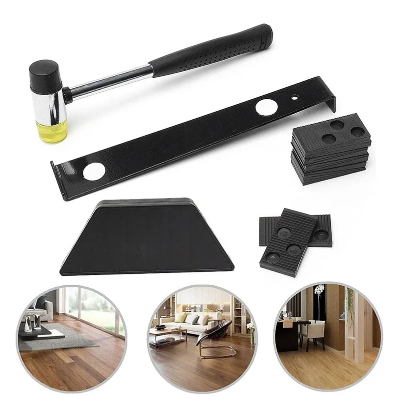 Wood Laminate Flooring Installation Tool Floor Fitting Kit With 20Pcs Spacers Flooring Tool Set