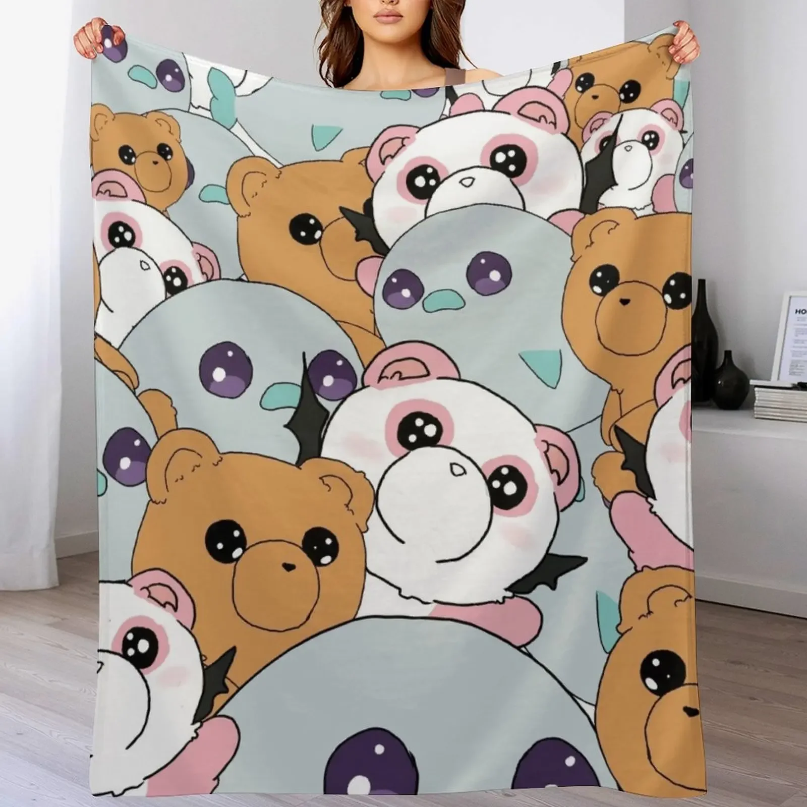 

Cuties of Sleepy Princess in the Demon Castle Throw Blanket valentine gift ideas Luxury Brand for babies for winter Blankets