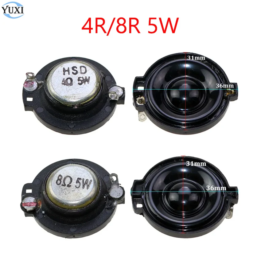 

YuXi 1 Piece 4R 8R 5W Mini Speaker 4 8 ohms 5 watt Loudspeaker Diameter 31mm thickness 11mm