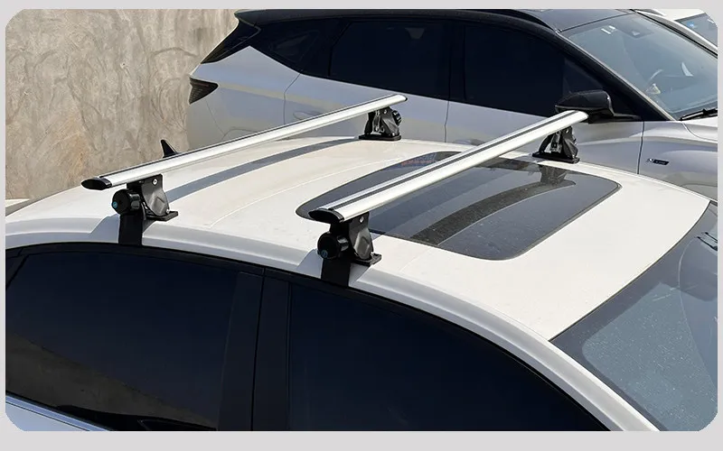 Car off-road SUV pickup aluminum alloy non-punching load light top car crossbar