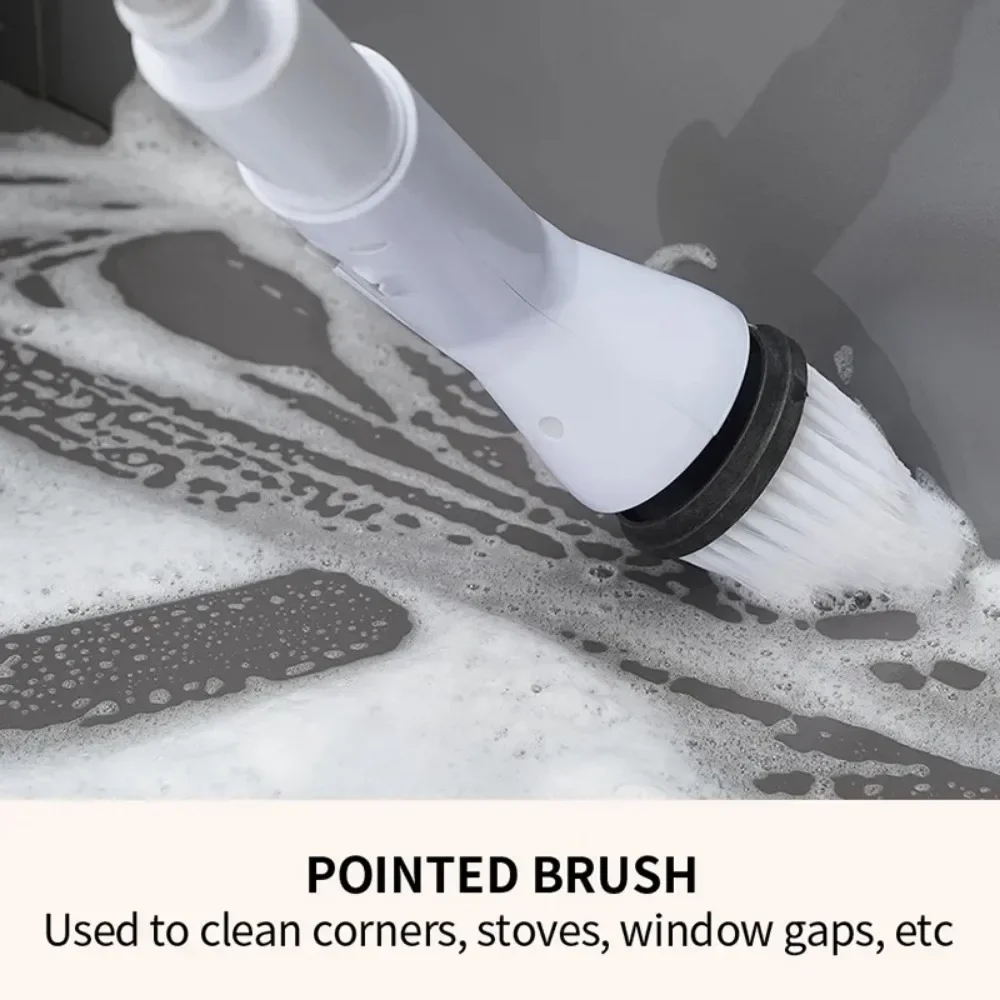 Xiaomi 2000 MA 6-in-1 Electric Cleaning Brush Cordless Electric Rotary Cleaning Brush Shower Cleaning Brush Kitchen Bathroom