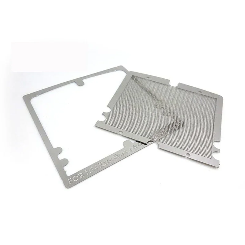 Front Air Intake Metal Inner Mesh for 1/14 Tamiya RC Truck Trailer Tipper Old King Hauler Car Diy Parts