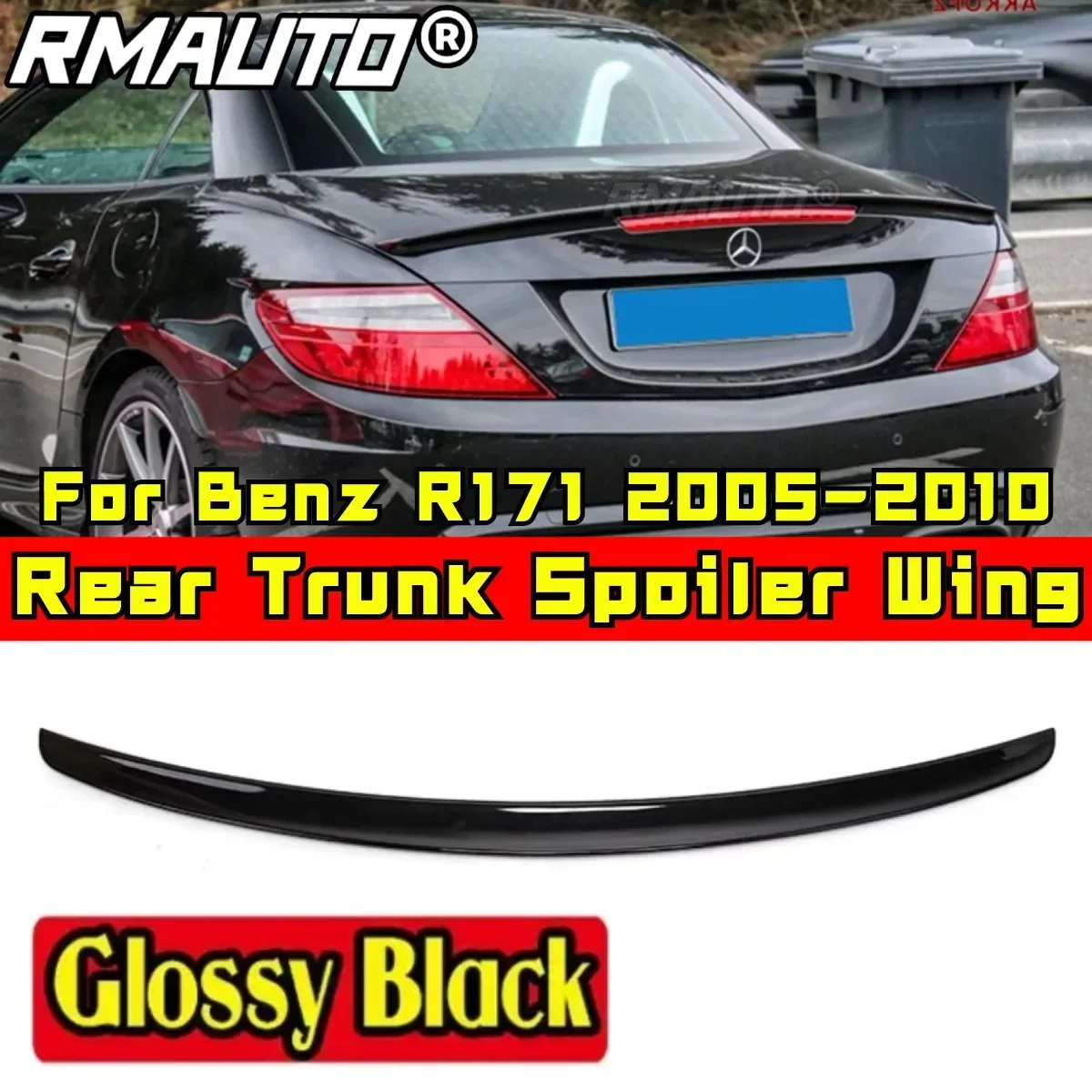 For Mercedes Benz SLK R171 SLK200 SLK300 SLK350 2005-2010 Rear Spoiler Wing Body Kit Car Rear Trunk Spoiler Car Accessories