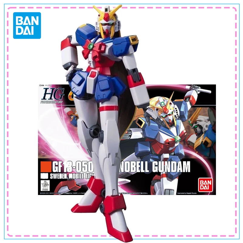 

Bandai GUNDAM Anime Model HGFC 1/144 GF13-050NSW NOBELL GUNDAM Action Figure Assembly Model Toys Gifts for Children