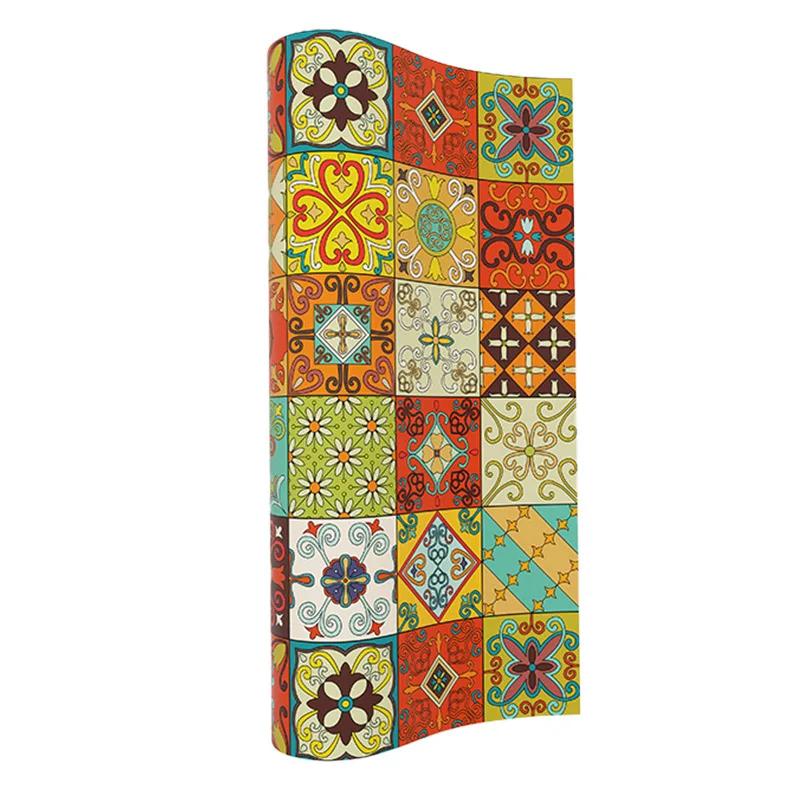 

Bohemian self adhesive wallpaper retro bedroom home warm kitchen bathroom sticker background wall