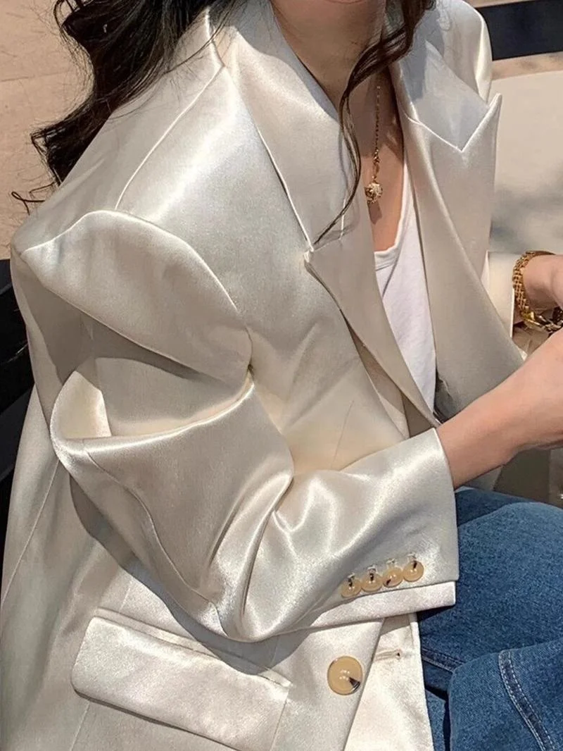 

ROUJE KEFSS Casual Women's Small Suit Jacket 2024 Spring Autumn New Style Casual Leisure Outerwear for plus Size Women