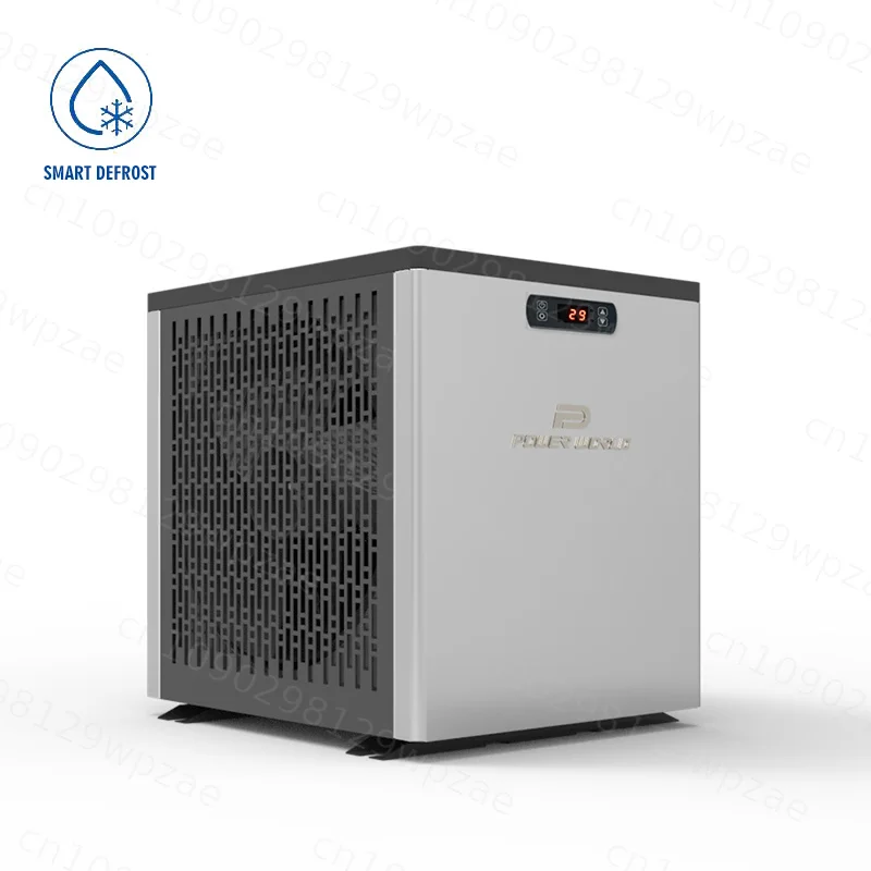 New Design Air Source Ground Portable Spa Pool Heater 3kw/6kw R32 Electric Household Titanium Heat Exchanger Mini Heat Pump