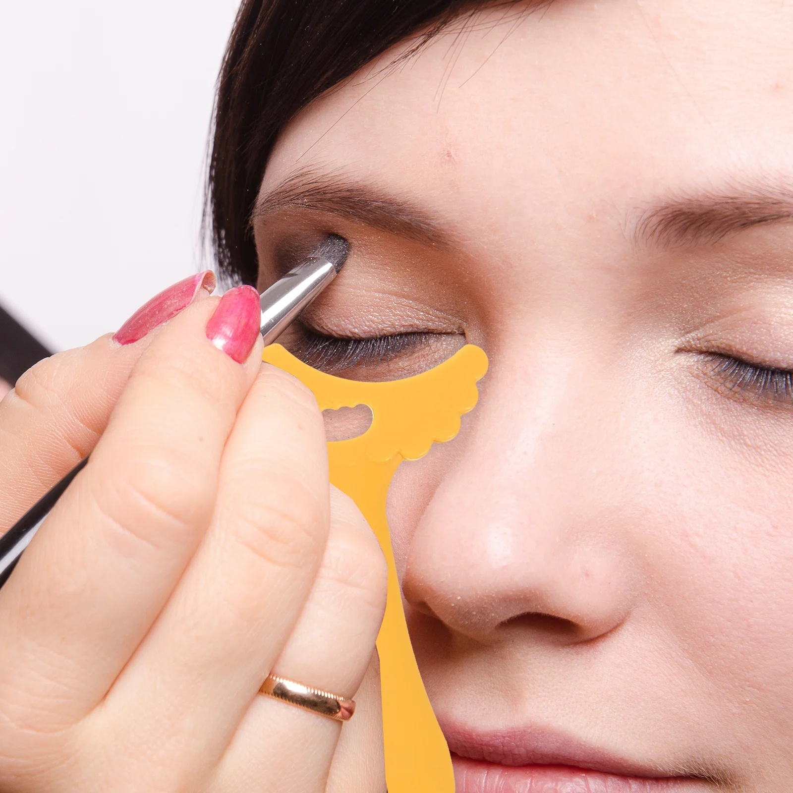 

4Pcs Eyeliner Stencils Silicone Makeup Aid Tools Curved Eyeshadow Applicators Mascara Drawing Guide Portable Eye Makeup