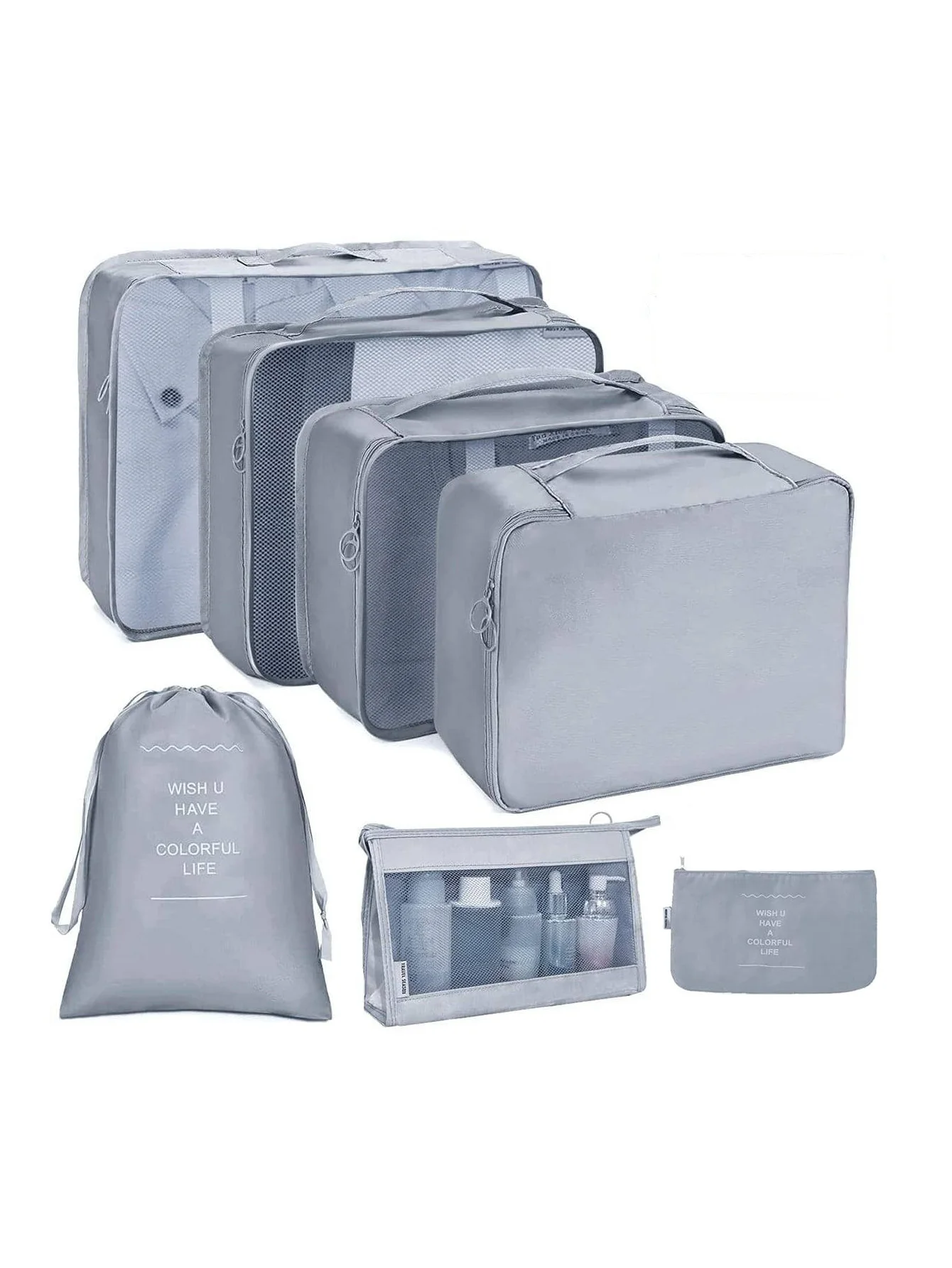 7/8/9/10 Stuks Set Reisorganisator Opbergzakken Koffer Verpakking Cubes Set Koffers Draagbare Bagage Kleding Schoen netjes Pouch Opvouwbaar
