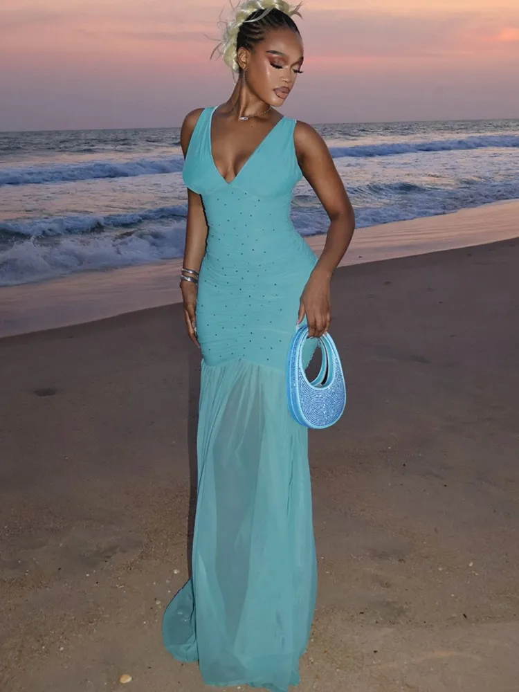 

Summer Cover Ups Women Swimsuit Dress Sleeveless Robes Bathing Suit 2026 New Print Beach Holiday Maxi Dresses Cover-Up