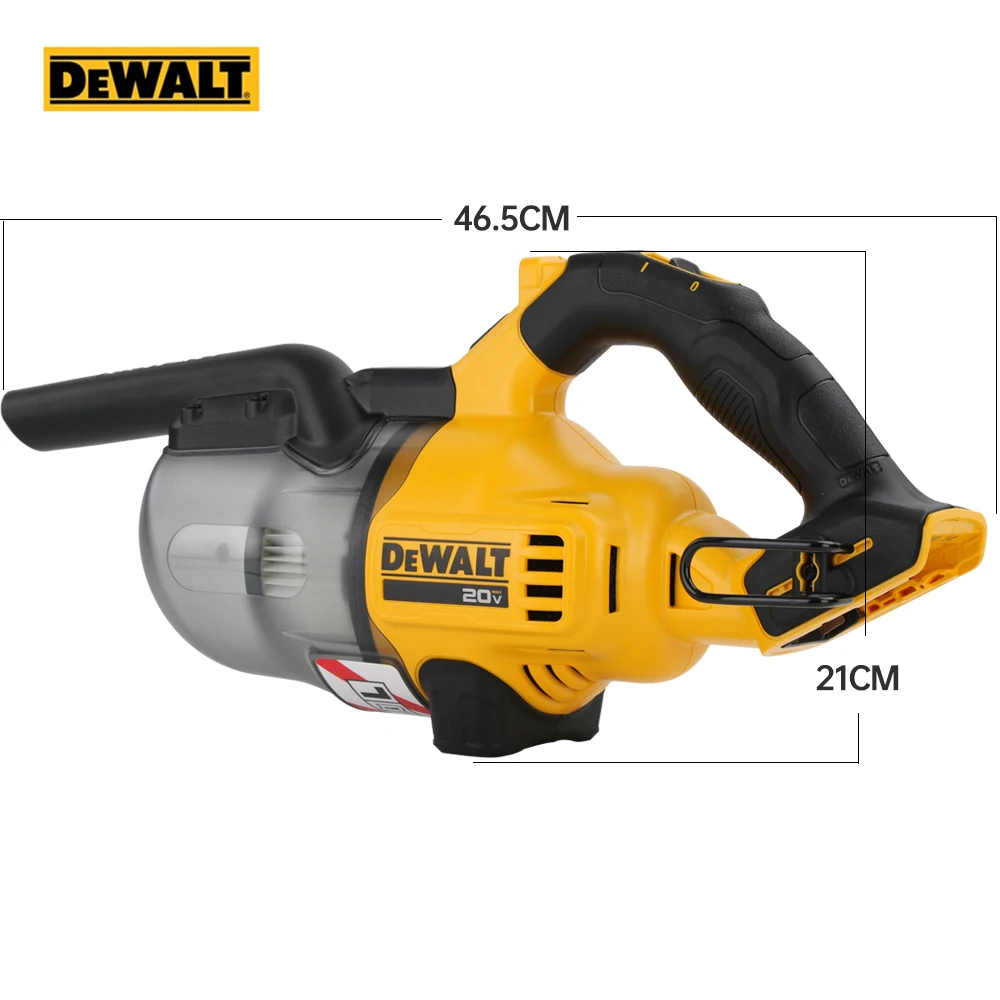 DEWALT 20V Cordless Vacuum DCV501LN Handheld Vacuum 9.4KPa Industrial Cleaner Rechargeable Cleaner for Car Home Gardon Cleaning