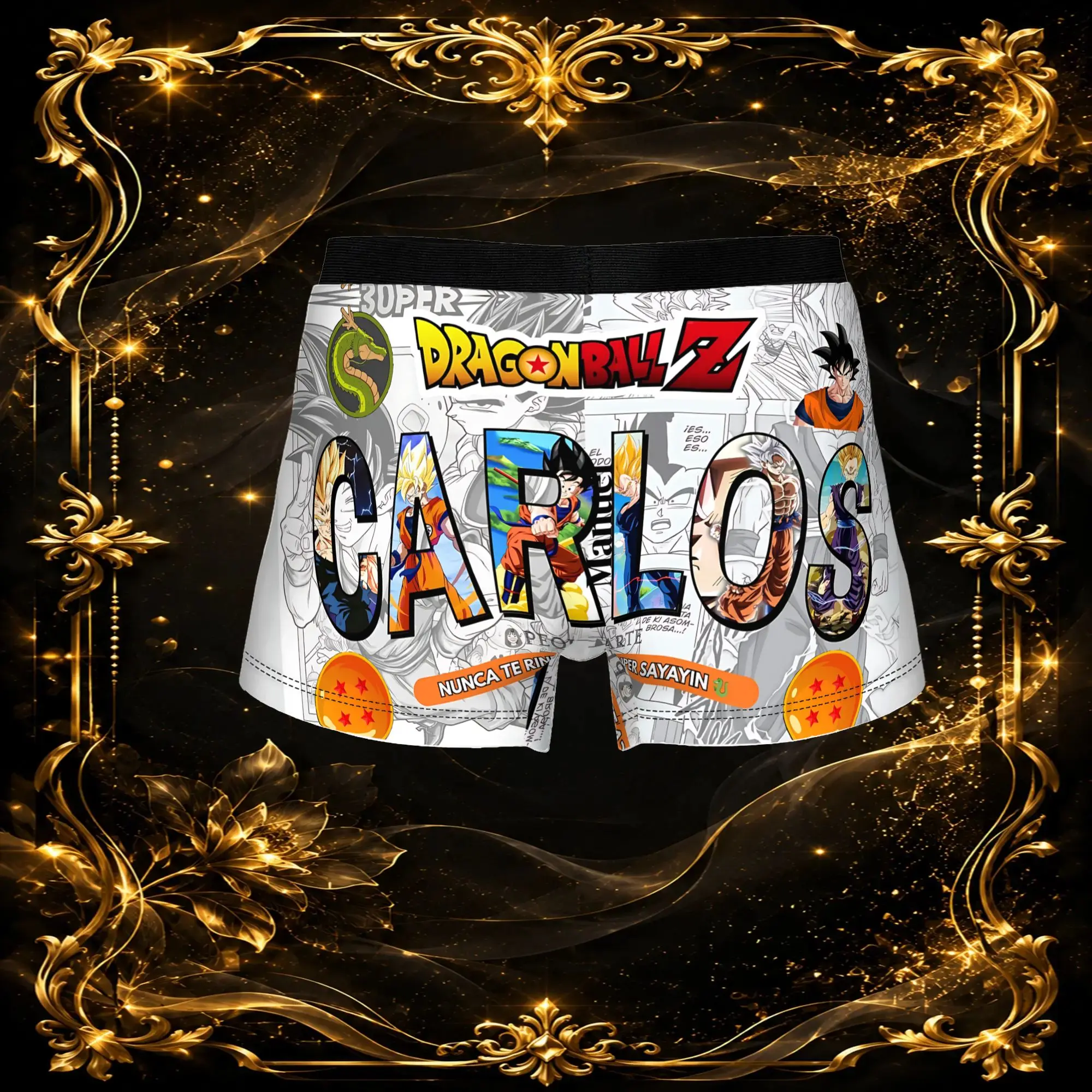 3Pcs Dragon Ball Z boxers  Underpants Homme Panties Men's Underwear Sexy Shorts Boxer Briefs