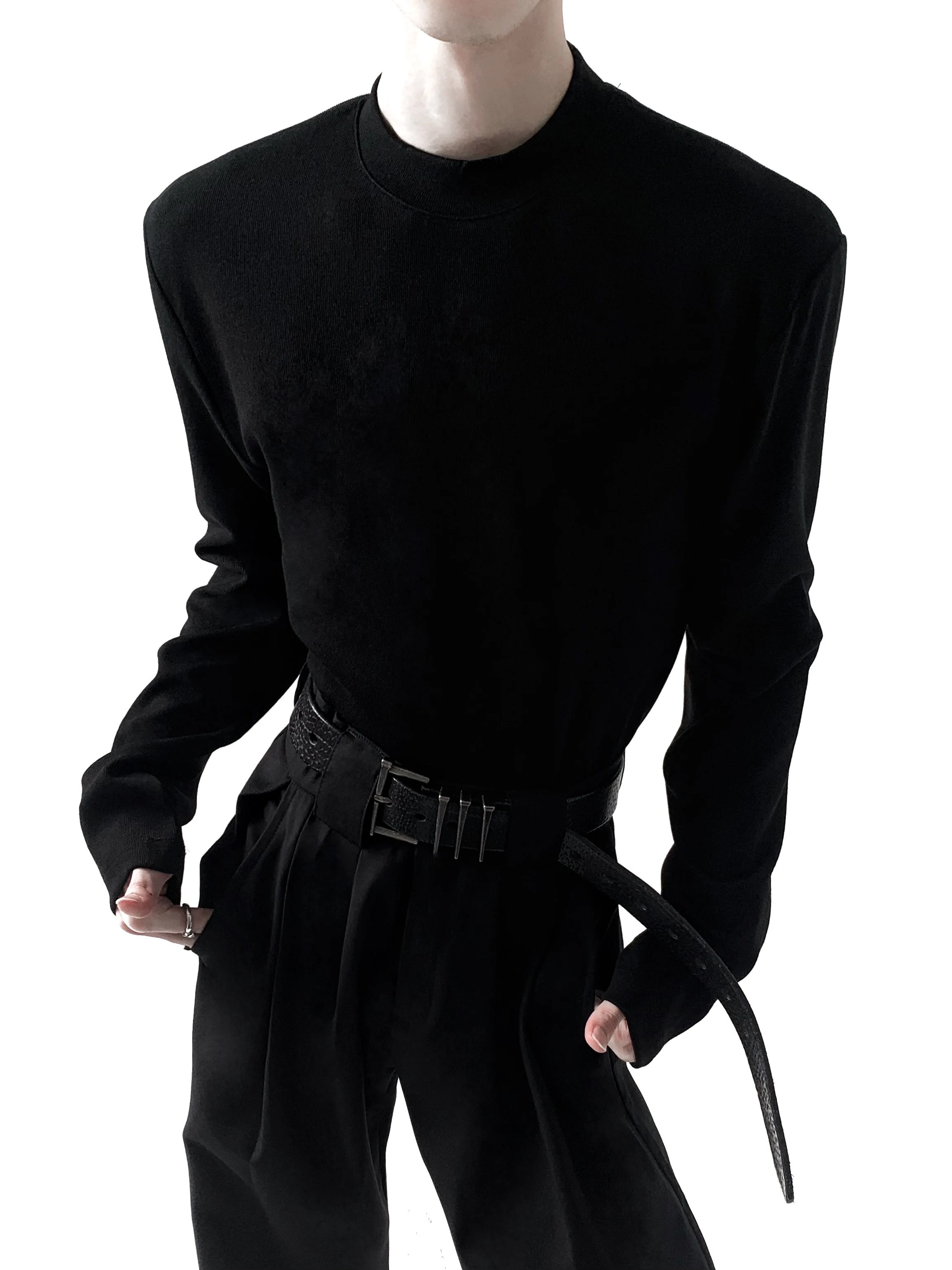 Men's 2025 Autumn New Fashion Knitted Sweaters High-end Long Sleeve Round Neck Knitted Tops Men's Solid Color Pullover Knitwears