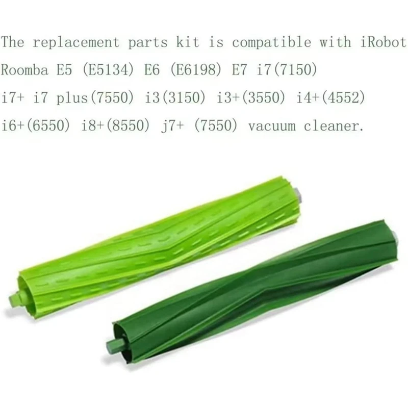 Top Sale Replacement Rubber Roller Brushes Compatible For Irobot Roomba E I And J Series I3 I3+ I6+ I7 I7+I8+Plus E5 E6 E7 Vacuu