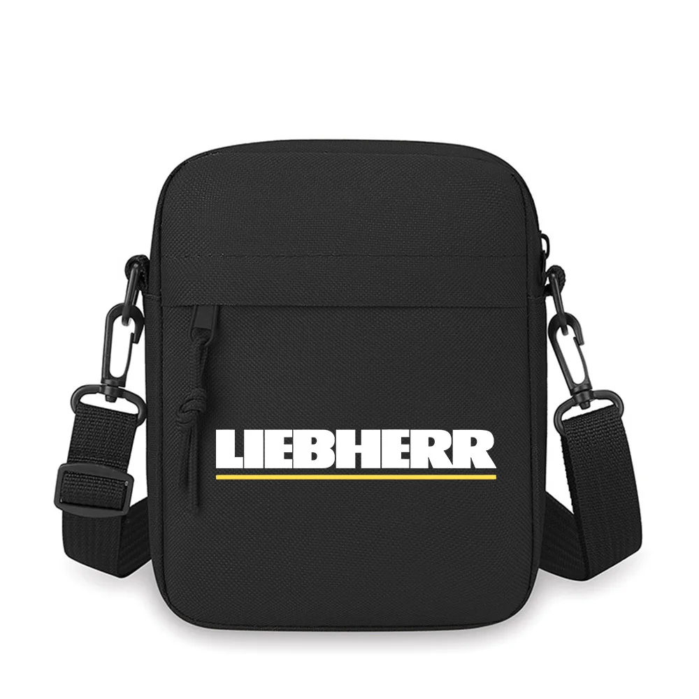 LIEBHERR bold white black  Men Crossbody Bag Single Shoulder Women Cartoon Anime Film Printing Design Unisex