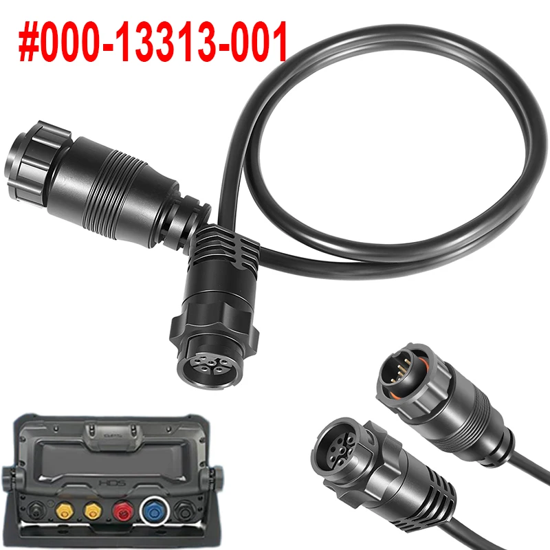 

000-13313-001 7-Pin Blue to 9-Pin Transducer Adapter Cable for Lowrance HDS Gen3,Elite-Ti Series,NSS evo2,GO XSE Series,SonarHub