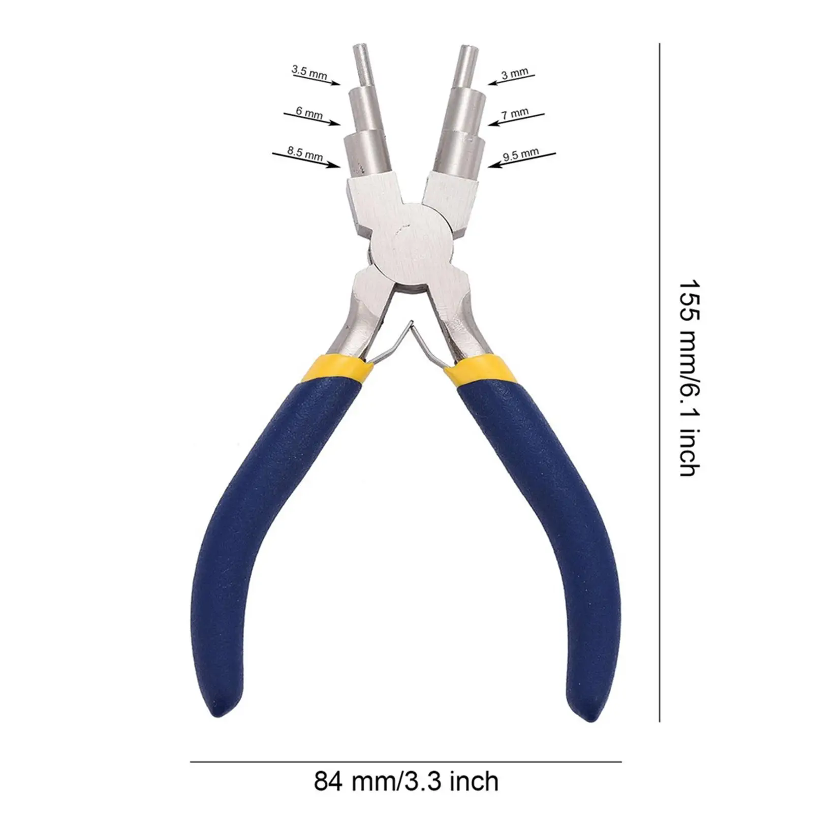 6 in 1 Bail Making Pliers Professional Portable Wire Looping Pliers for Wrapping Jump Rings DIY Crafts