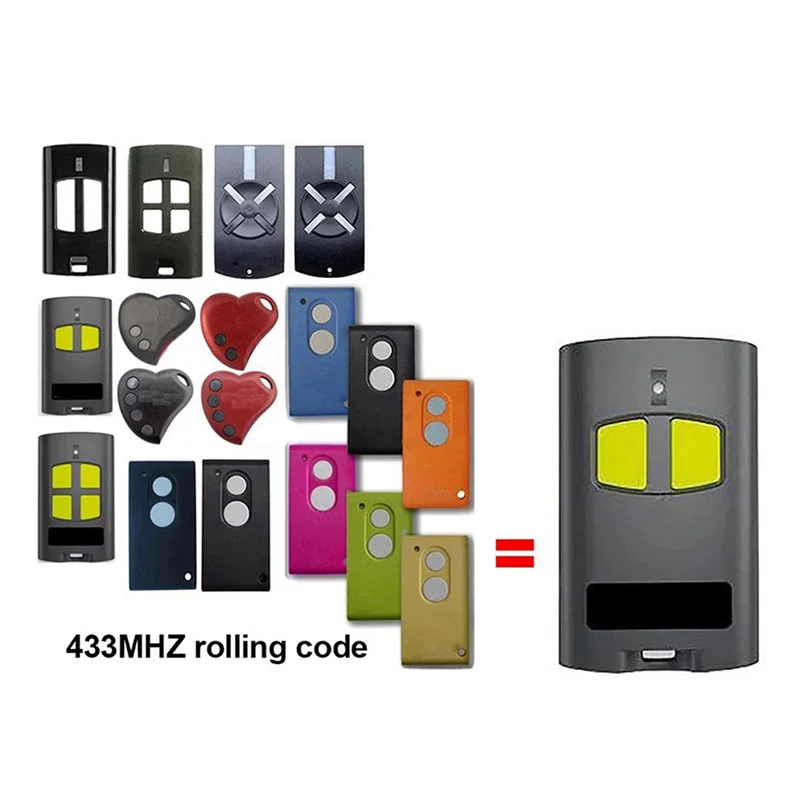 

Y19A Remote Control For TO.GO Series Garage Door Opener 433.92Mhz Rolling Code Handheld Launch For 4VA Models