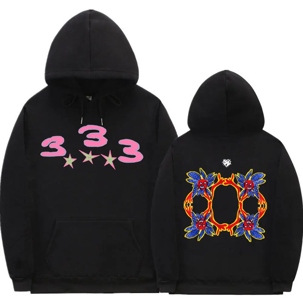 Bladee 333 Hip Hop Trend Skate Ablauf Gang Hoodie Tops Unisex Hipster Casual Sweatshirt Männer Frauen Mode Künstlerischen Sinn Hoodies – Detail 8