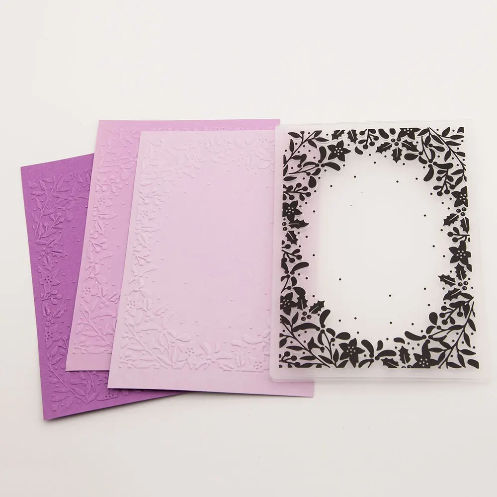 1/pc Plastic Embossing Machine Fold Template Retro Vintage Patterns Handmade Cards Background Clips for Scrapbooking DIY Crafts