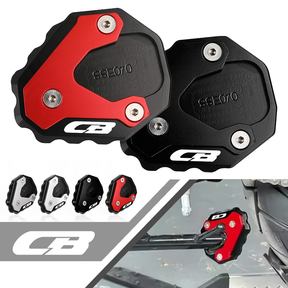 

For HONDA CB 125R/300R/400X/500F/500X/650R cb 2017-2026 2025 24 Motorcycle Kickstand Foot Side Stand Extension Pad Support Plate