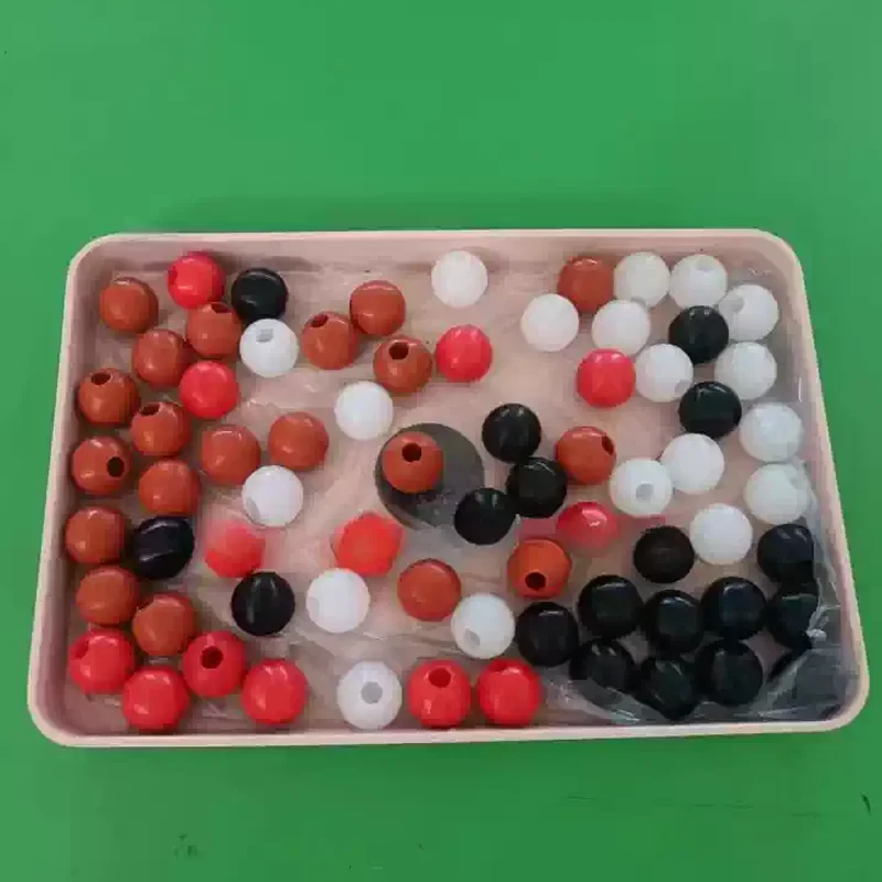 17-135mm Through/half Hole Silicone Ball White Elasticity for High Temperature Industrial with Perforated Vibrating Screen Ball