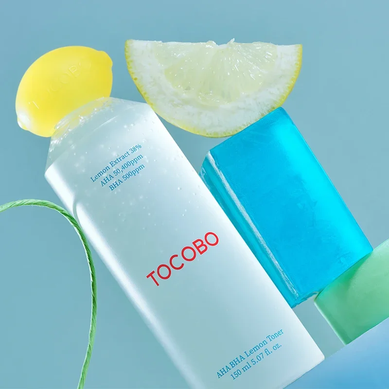 TOCOBO Lemon VC Whitening Toner 150ml Brightening Exfoliating Salicylic Acid Gentle Moisturizing Beauty Original Korea Skin Care