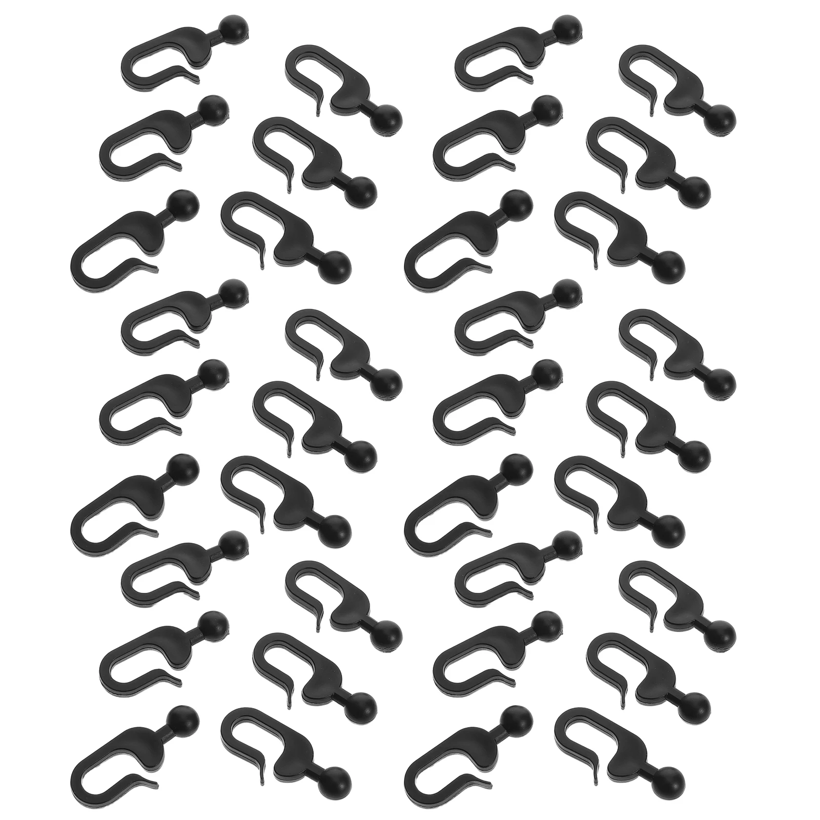 50pcs 재사용 가능한 그늘 고정 클램프 강력한 부하 용량 차양 네트 용 소형 스냅 클립 다목적 야외 커튼 방풍