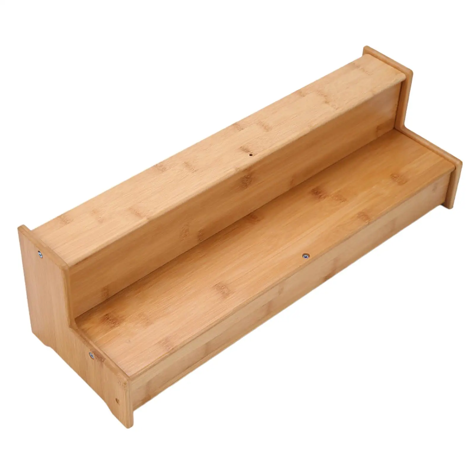2 Tier Wooden Display Stand Collection Decoration Teaware Holder Shelf