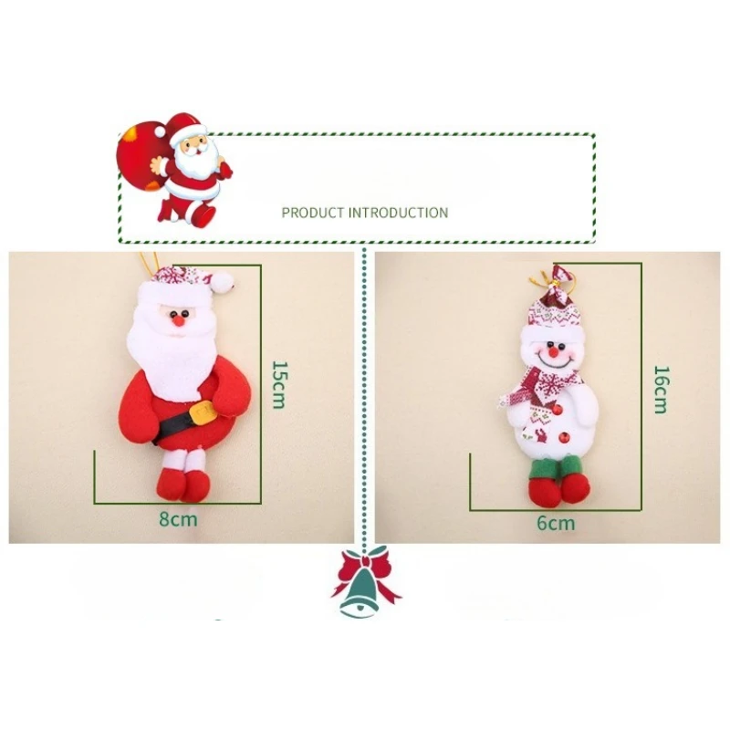 Cute Santa Claus Hanging Ornaments for Christmas Tree Decoration. Exquisite Workmanship, Vivid Modeling Perfect Holiday Decor
