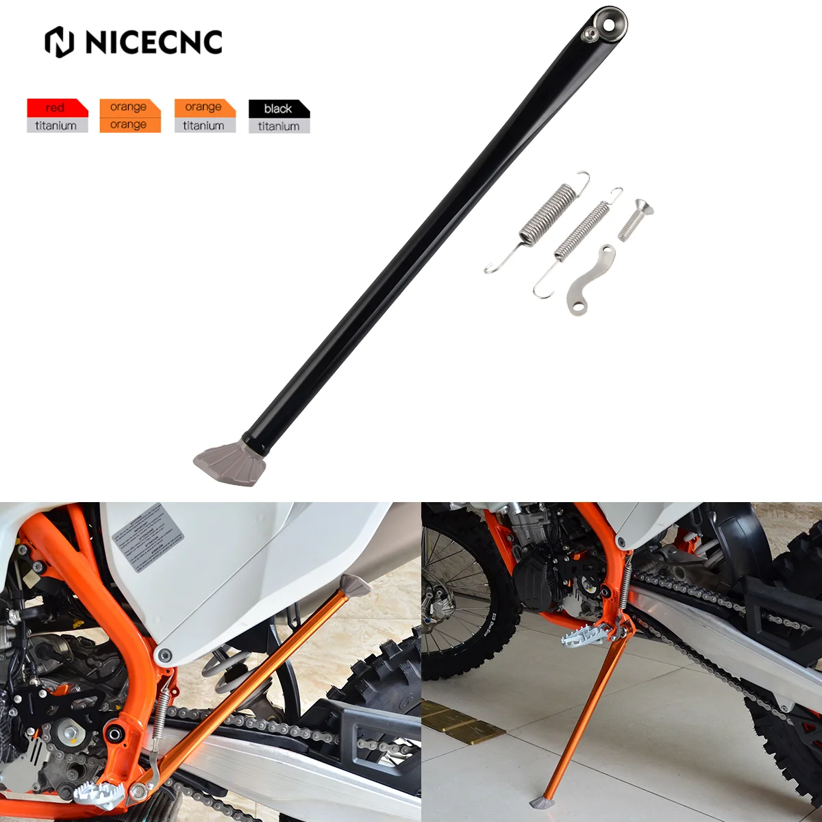 

For 2023 Husqvarna TE 300 TE 250 FE 501 450 350 250 FX 350 450 TX 300 2017-2022 2021 NICECNC Motorcycle Aluminum Kick Stand Kit