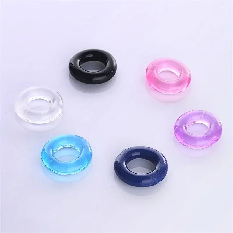 6 قطعة خاتم الديك للرجال تأخير القذف سيليكون القضيب الدائري مجموعة منتجات للبالغين خواتم الذكور دائم الانتصاب الجنس لعب للزوجين #4