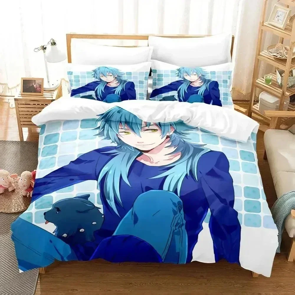Anime DRAMAtical Murder Game Bedding Set Duvet Cover Bed Set Quilt Cover Pillowcase Comforter king Queen Size Boys Adult Bedding