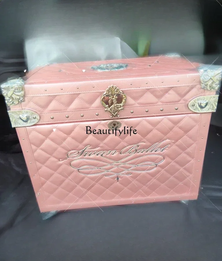 Flower Know Swan Ballet Antique Box Jewelry Makeup Storage Box