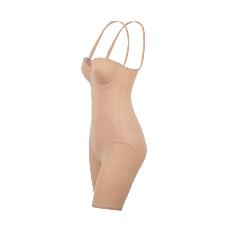 Sexy Lingerie Schlankmachende Seiden-Shapewear für Frauen Glatter Weicher Bodysuit Bauchformer Unterwäsche Lingerie Schwarz Nude – Detail 13