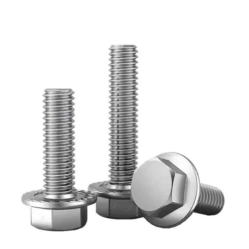 M4 M5 M6 M8 M10 M12 304 Perno de brida de acero inoxidable Tornillo de brida hexagonal externo