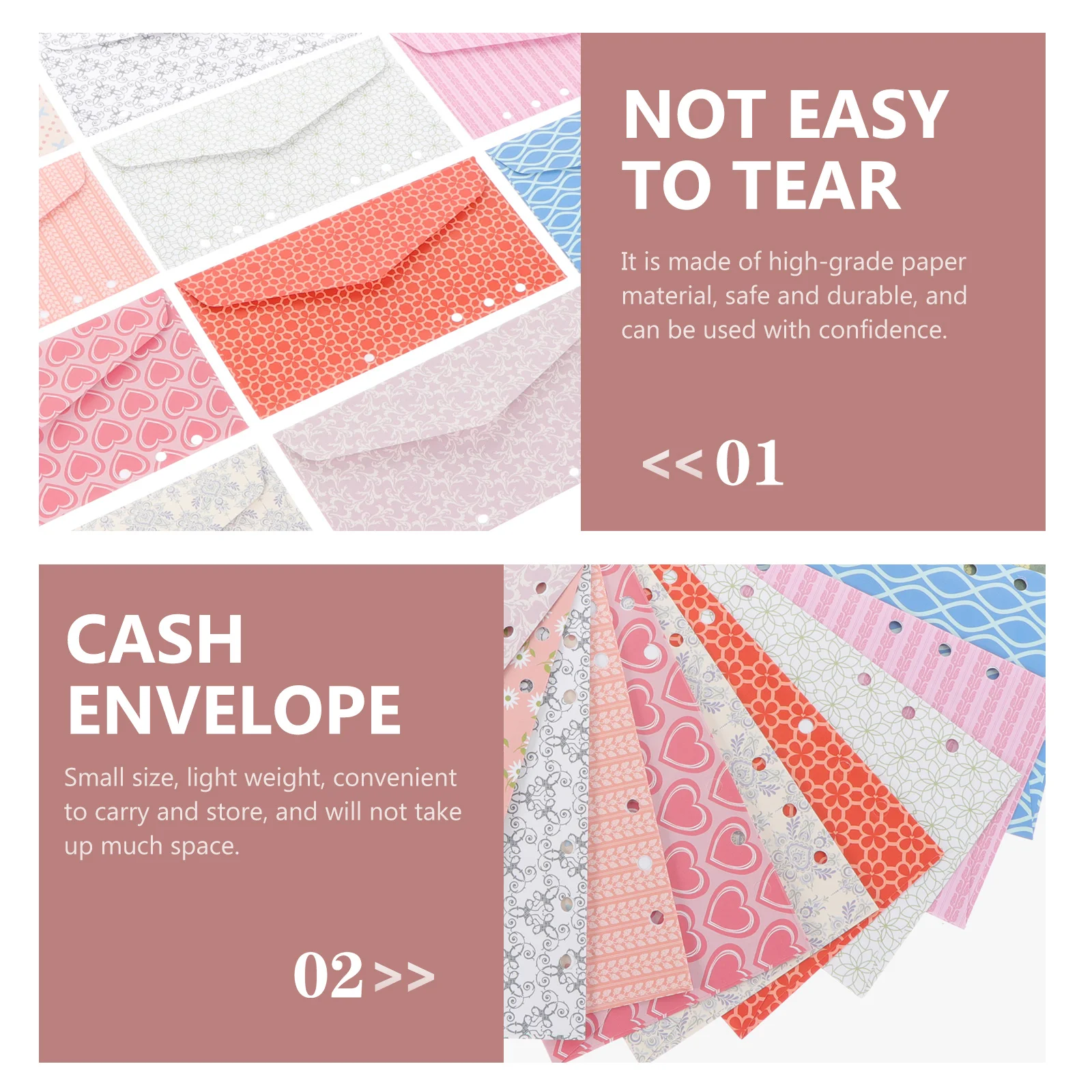 1 Juego de organizador de efectivo portátil, hojas de hojas sueltas, tarjetas de repuesto para libros de cuentas, seguimiento de gastos