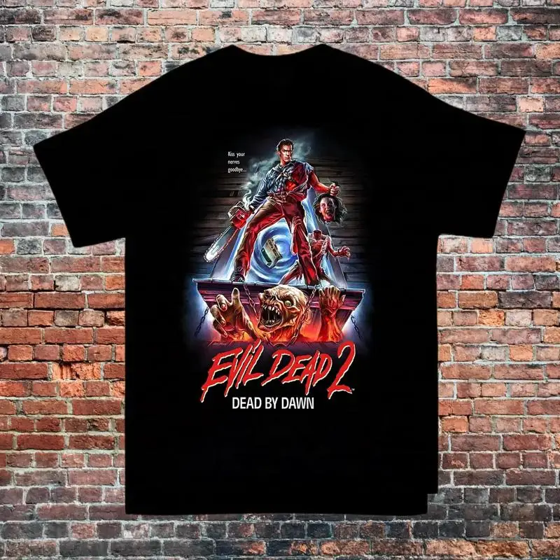 

Evil Dead Shirt Horror Movie Vintage Graphic Design T-Shirt